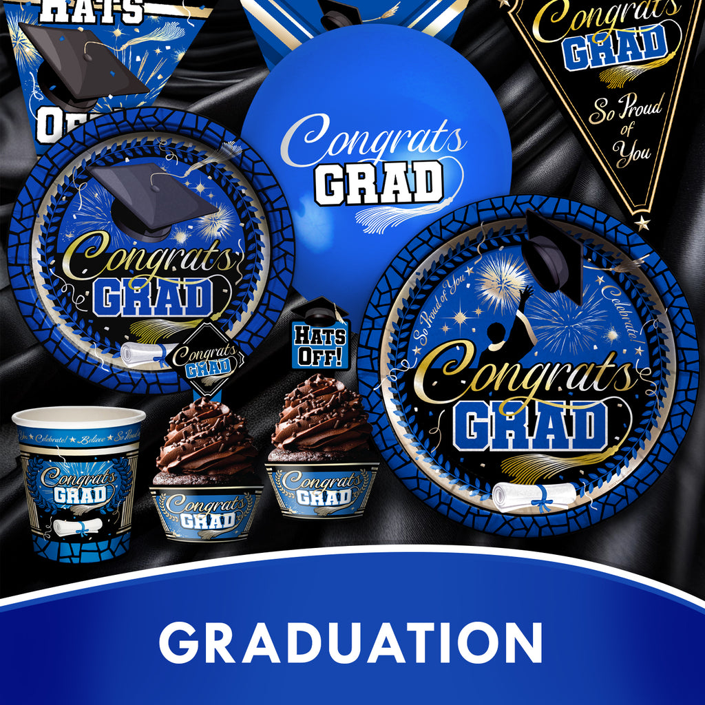 Blue Graduation Party Supplies