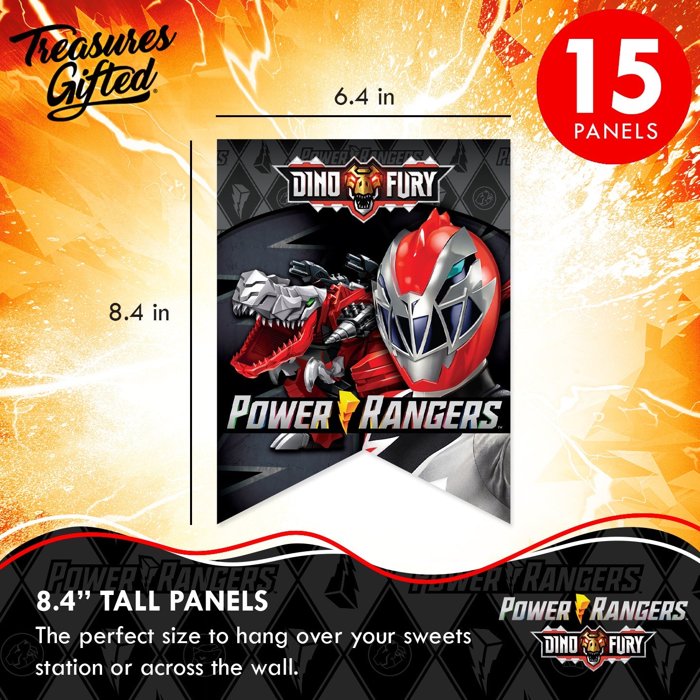 Power Rangers Birthday Banner - Power Rangers Party Supplies ...