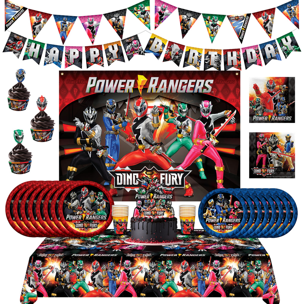 Power Rangers Party Supplies Ultimate Set for 16 Guests – Treasures Gifted