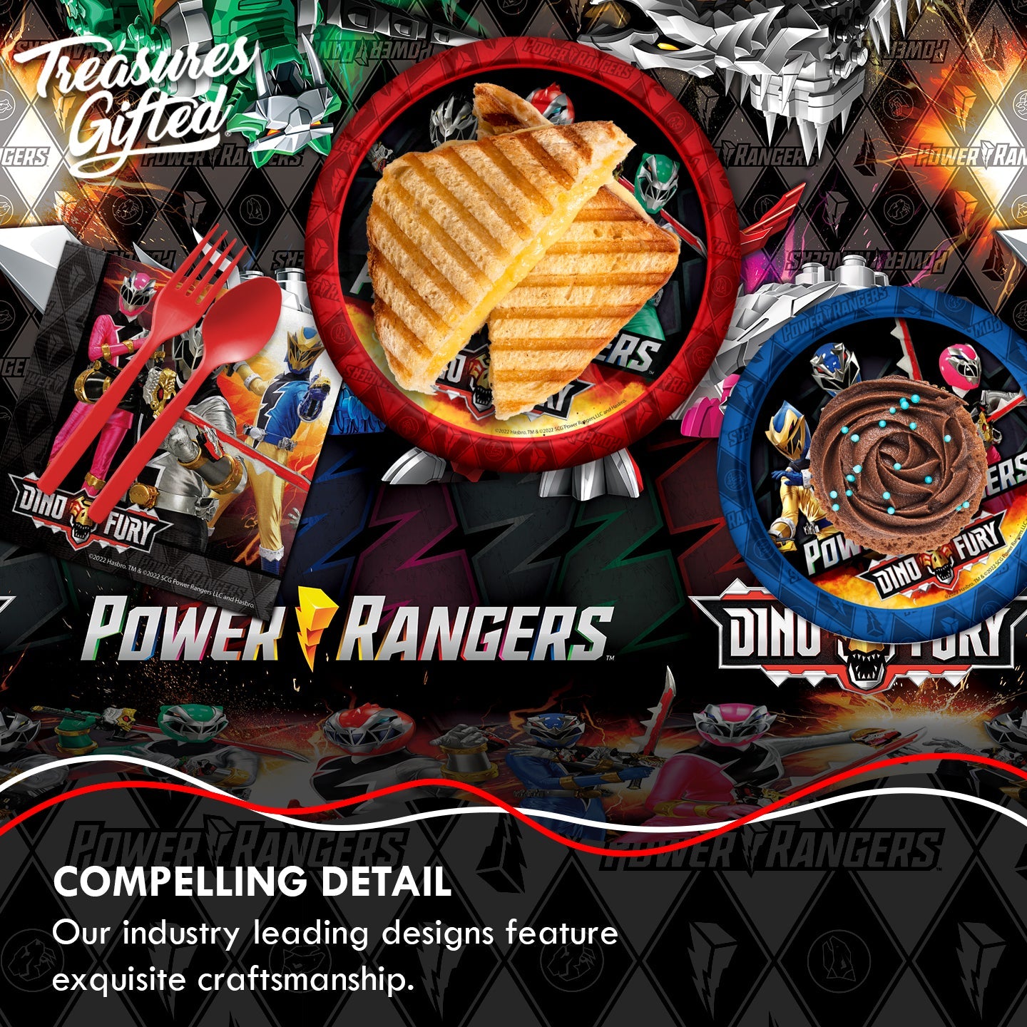 Topper Power Renger Power Rangers Lightning Collection Treasures Gifted Power Rangers Cake ...
