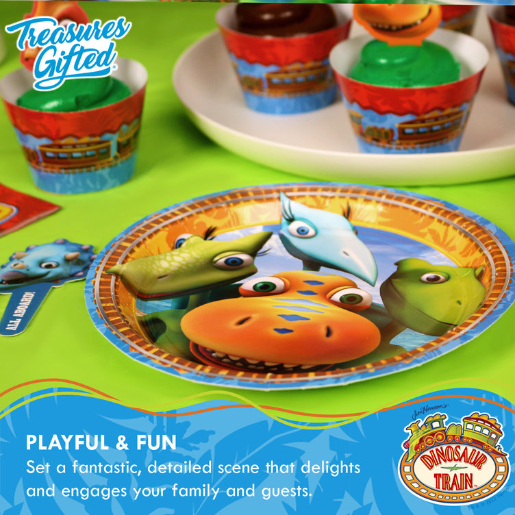 Dinosaur Train Birthday Party Tableware Starter Set for 16 Guests