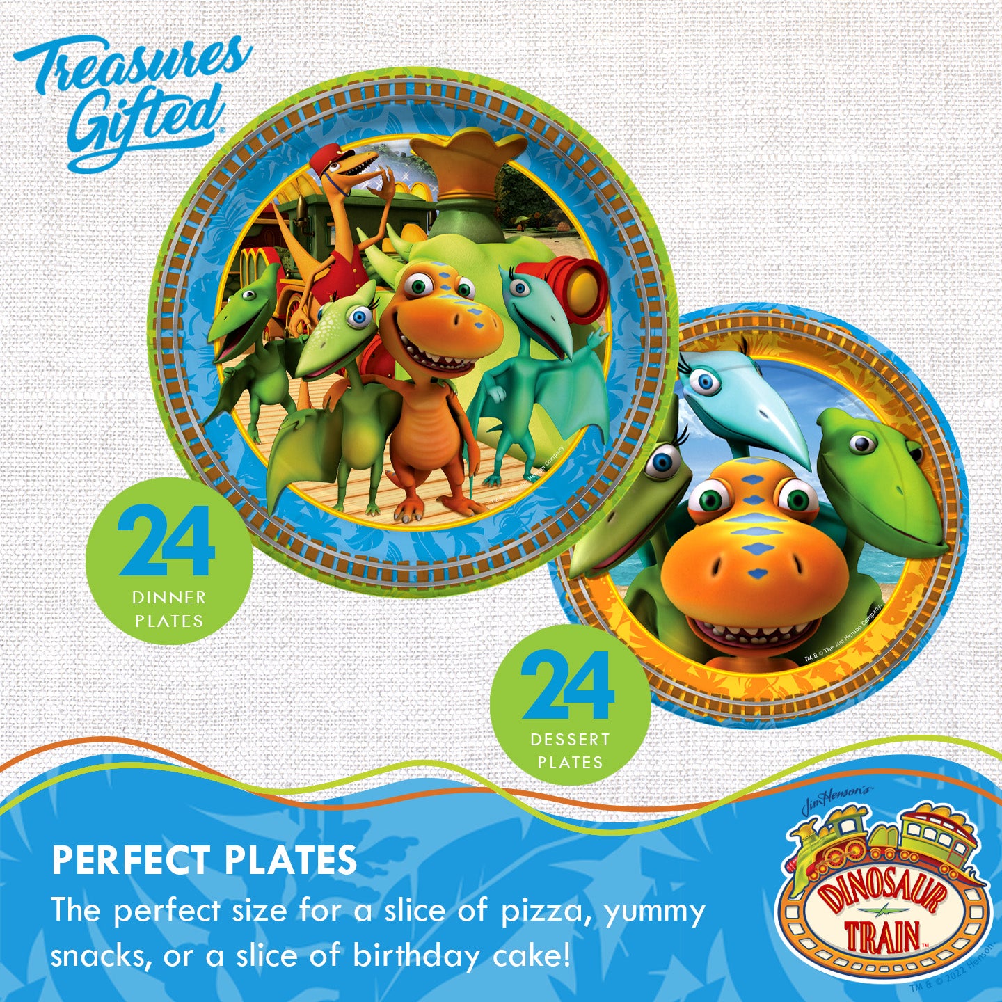 Dinosaur Train Party Supplies Complete Set for 24 Guests – Treasures Gifted