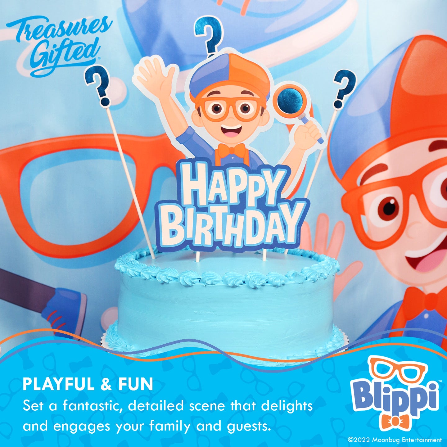 This Blippi Cake is dressed and ready to celebrate Emile's 3rd Birthday!⁠ ⁠  #kidscakes #Blippi #fondantfigurine #bowties #glassesarec... | Instagram