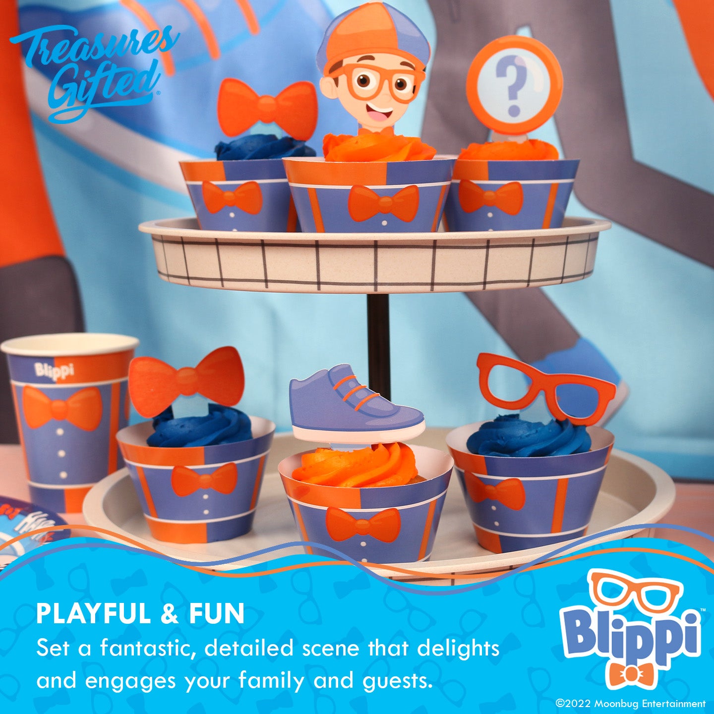 Treasures Gifted Officially Licensed Blippi Party Paper Cups 8ct - 9oz  Blippi Cups for Kids - Blippi…See more Treasures Gifted Officially Licensed