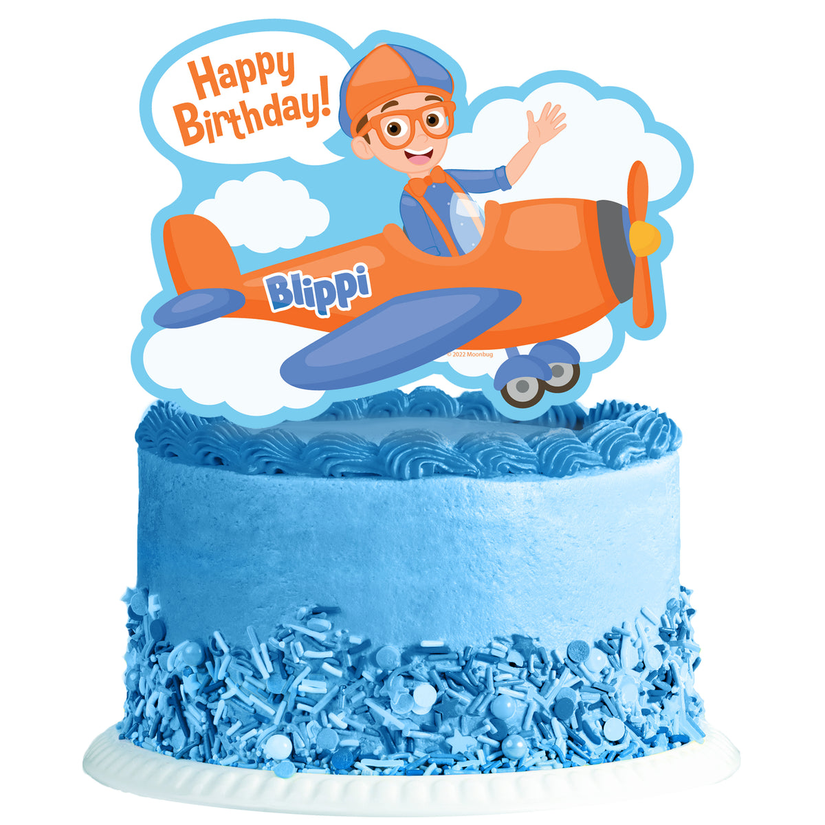 Blippi Birthday Cake Topper Vehicle - Blippi Party Supplies – Treasures ...