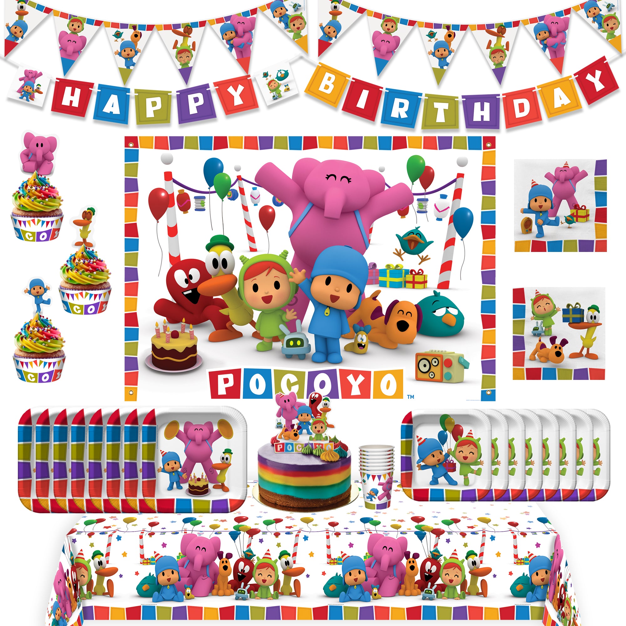 Pocoyo Party Supplies Ultimate Set For 24 Guests Treasures Gifted pocoyo-party-supplies-ultimate-set-for-24-guests-treasures-gifted
