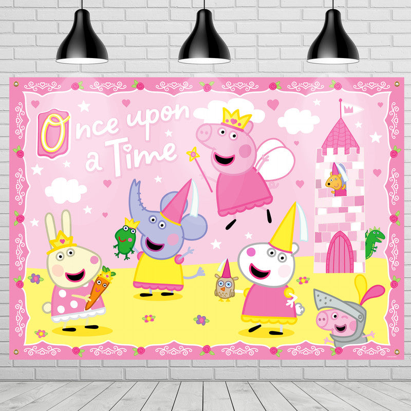 Princess Peppa Pig Backdrop Princess Peppa Pig Party Supplies princess-peppa-pig-backdrop-princess-peppa-pig-party-supplies